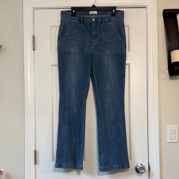 Nicole Miller Flare Blue Women's Jeans - Picture 5 of 6